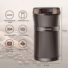 Carica l'immagine nel visualizzatore di Gallery, Macinacaffè Elettrico con Lama 200W lame in acciaio inossidabile Macina...