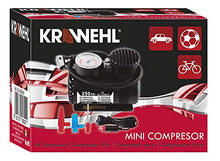 Carica l'immagine nel visualizzatore di Gallery, KRAWEHL Mini compressore d'aria - portatile- 12V DC - 250 psi -12V/80W Ref.... - Ilgrandebazar