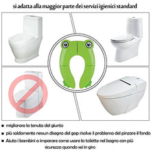 Carica l'immagine nel visualizzatore di Gallery, Riduttore WC per bambini Viaggia portatile Pieghevole Riutilizzabili verde