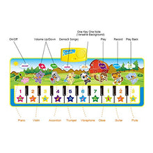 Carica l'immagine nel visualizzatore di Gallery, Tappeto Musicale Bambini, BelleStyle Bambino Piano Playmat Strumento Blu