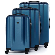 Carica l'immagine nel visualizzatore di Gallery, FERGÉ set di 3 valigie viaggio MARSIGLIA - bagaglio SET DE 3, Blu savoia