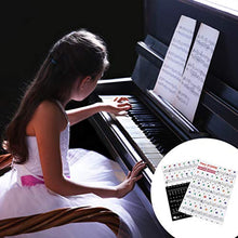 Carica l'immagine nel visualizzatore di Gallery, Rimovibili Pianoforte Tastiera Adesivi, Adesivo per Tasti di Piano Nero... - Ilgrandebazar