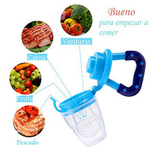 Carica l'immagine nel visualizzatore di Gallery, (9packs) 4 Ciuccio per Frutta Neonati Alimenti S/M/L+2 Cucchiaini in...