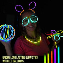 Carica l'immagine nel visualizzatore di Gallery, Kimimara Braccialetti Luminosi,Starlight Fluorescenti,100 8 "Glowsticks...