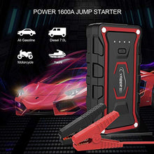 Carica l'immagine nel visualizzatore di Gallery, YABER Avviatore Batteria per Moto/Auto, 1600A 20000mAh Emergenza...