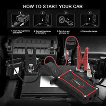 Carica l'immagine nel visualizzatore di Gallery, YABER Avviatore Batteria per Moto/Auto, 1600A 20000mAh Emergenza...