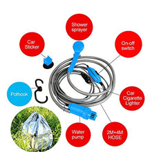 Carica l'immagine nel visualizzatore di Gallery, AUTOPkio Kit Secchio Pieghevole per Doccia Esterna Portatile, Testina Blu