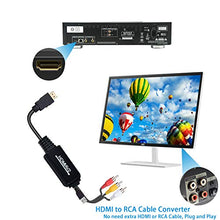 Carica l'immagine nel visualizzatore di Gallery, HDMI a RCA Convertitore Adattatore, da 1080P a AV 3RCA CVB Convertitore...