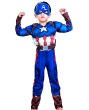 Carica l'immagine nel visualizzatore di Gallery, Costume da Capitan America - Busto Muscoloso - Supereroe e Maschera -... - Ilgrandebazar