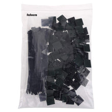 Carica l'immagine nel visualizzatore di Gallery, Faburo 100pz Autoadesivo Clip Cavo Fermacavi Supporto, Nero+100pz Fascette... - Ilgrandebazar