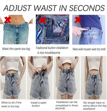 Carica l'immagine nel visualizzatore di Gallery, CCLKHY 10 Pezzi Bottoni Jeans, Regolabili, Rimovibili, 17mm Bottoni per Stringere Jeans, per la Riparazione di Pantaloni, Cappotti, Giacche, Fai Da Te Artigianali