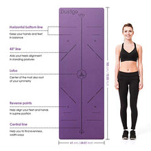 Carica l'immagine nel visualizzatore di Gallery, Dustgo FP-TECH Tappetino Yoga da 183cmx63cmx6mm Palestra Fitness Viola-rosa