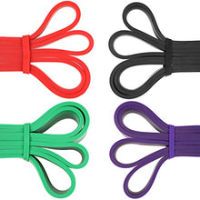Carica l'immagine nel visualizzatore di Gallery, FEMOR Elastici Fitness 2080mm, Set da 4, Resistenza...