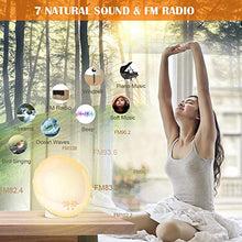 Carica l'immagine nel visualizzatore di Gallery, Wake up Light, Luce Sveglia da Comodino con Simulazione dell'Alba e...