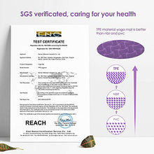 Carica l'immagine nel visualizzatore di Gallery, Dustgo FP-TECH Tappetino Yoga da 183cmx63cmx6mm Palestra Fitness Viola-rosa