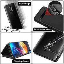 Carica l'immagine nel visualizzatore di Gallery, Custodia per Samsung Galaxy S8 Cover PU Custodie in Pelle con Funzione Nero - Ilgrandebazar