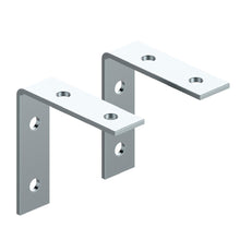 Carica l'immagine nel visualizzatore di Gallery, Coppia staffe per mensole - porta - Acciaio 104 x 104 mm forza... - Ilgrandebazar