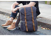 Carica l'immagine nel visualizzatore di Gallery, EverVanz Zaino in Tela per Computer Portatile da 15", Borsa 1. Gris Foncé