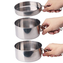 Carica l'immagine nel visualizzatore di Gallery, Juning 8pcs Campeggio pentole, Acciaio Inossidabile Portatile di pentole e...