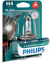 Carica l'immagine nel visualizzatore di Gallery, Philips 12342XV+BW X-tremeVision Moto +130% H4 lampada fari per moto