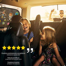 Carica l'immagine nel visualizzatore di Gallery, The Good Mate 2x Tendine parasole auto bambini Premium 48x31cm, Statiche... - Ilgrandebazar
