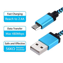 Carica l'immagine nel visualizzatore di Gallery, Yosou Cavo Micro USB [3-Pezzi, 1M] Caricatore Android Nylon 3-Pezzi 1M - Ilgrandebazar