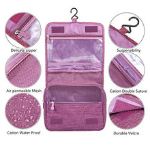 Carica l'immagine nel visualizzatore di Gallery, Beauty Case da Viaggio,Appeso Trousse Toilette,Multi-compartimenti Purple