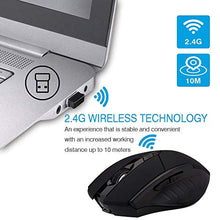 Carica l'immagine nel visualizzatore di Gallery, INPHIC Mouse Wireless Ricaricabile, ergonomico Senza Placcatura nera