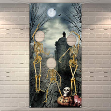 Carica l'immagine nel visualizzatore di Gallery, Sfondo di Halloween Scheletro Cranio Fotografia Tema Halloween...