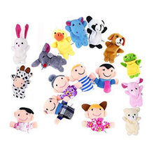 Carica l'immagine nel visualizzatore di Gallery, OFKPO 16 Pezzi Marionette da Dito - Animali Persone Famiglia Membri... - Ilgrandebazar