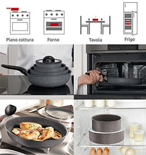 Carica l'immagine nel visualizzatore di Gallery, Lagostina Ingenio Induction Coperchio in Vetro, Nero/Trasparente, 28 cm 28 - Ilgrandebazar