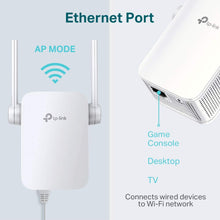 Carica l'immagine nel visualizzatore di Gallery, TP-Link TL-WA855RE Ripetitore WiFi 300 Mbps, Antenne Esterne, Bianco - Ilgrandebazar