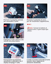 Carica l'immagine nel visualizzatore di Gallery, oasser Compressore Portatile per Auto Mini Pompa Aria Gonfiatore Cordless... - Ilgrandebazar