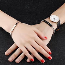 Carica l'immagine nel visualizzatore di Gallery, Keybella Coppia Bracciali Braccialetto Lui &amp; Lei, His Kingqueen-nerogold - Ilgrandebazar