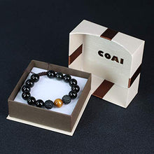 Carica l'immagine nel visualizzatore di Gallery, COAI Bracciale Uomo in Ossidiana e Occhio di Tigre Di Marrone