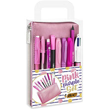 Carica l'immagine nel visualizzatore di Gallery, BIC Pink &amp; Purple Set - 1 Astuccio, 2 Penne a Sfera/1 Penna Correttore Gel/1... - Ilgrandebazar