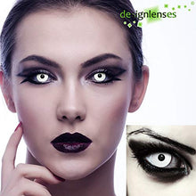 Carica l'immagine nel visualizzatore di Gallery, Lenti a contatto colorate bianche per costume di Halloween, da zombie, set... - Ilgrandebazar