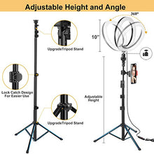 Carica l'immagine nel visualizzatore di Gallery, UPhitnis Luce per selfie da 10"con supporto treppiede e 10"COMBINATION