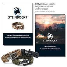 Carica l'immagine nel visualizzatore di Gallery, Steinbock7, braccialetto paracord regolabile con chiusura 23 cm, Army-Green