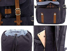 Carica l'immagine nel visualizzatore di Gallery, EverVanz Zaino in Tela per Computer Portatile da 15", Borsa 1. Gris Foncé