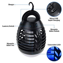 Carica l'immagine nel visualizzatore di Gallery, ROVLAK Zanzariera Elettrica Esterno 2-in-1 Lampada Antizanzare USB +...