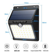 Carica l'immagine nel visualizzatore di Gallery, Luce Solare Esterno, Yacikos 【180° Super Luminoso-4 Pezzi】46 LED Lampada... - Ilgrandebazar