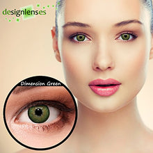 Carica l'immagine nel visualizzatore di Gallery, Lenti a contatto colorate verde naturale per gli occhi scuri senza Verde - Ilgrandebazar