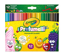 Carica l'immagine nel visualizzatore di Gallery, CRAYOLA PROFUMELLI-Pennarelli Lavabili e Profumati per Bambini a 12 Pezzi