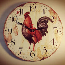 Carica l'immagine nel visualizzatore di Gallery, SKJIND - Orologio da parete cucina, in legno, 12''