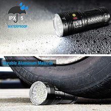 Carica l'immagine nel visualizzatore di Gallery, Torcia a 18000 lumen LED ricaricabile, 18x XML-T6 a più luminosa...