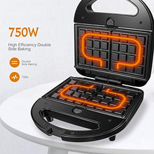 Carica l'immagine nel visualizzatore di Gallery, OSTBA Tostiera Sandwich Maker, piastre per panini 3 in 1, Cool Touch Waffles...