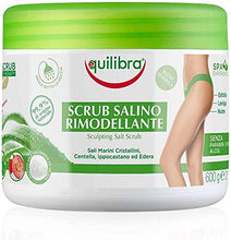 Carica l'immagine nel visualizzatore di Gallery, Equilibra Corpo, Scrub Salino Rimodellante, Scrub Corpo Esfoliante a Base di Aloe Vera, Leviga e Nutre la Pelle, Mix di Sali Marini ad Azione Antiacqua, Oli Naturali ed Estratti Vegetali, 600 g 600 ml (Confezione da 1) Scrub Rimodellante