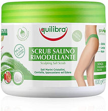 Carica l'immagine nel visualizzatore di Gallery, Equilibra Corpo, Scrub Salino Rimodellante, Scrub Corpo Esfoliante a Base di Aloe Vera, Leviga e Nutre la Pelle, Mix di Sali Marini ad Azione Antiacqua, Oli Naturali ed Estratti Vegetali, 600 g 600 ml (Confezione da 1) Scrub Rimodellante