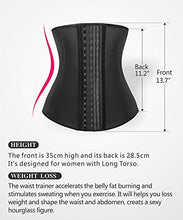 Carica l'immagine nel visualizzatore di Gallery, YIANNA Danna Latex Corsetto Dimagrante Bustino Modellante Stringivita L, Nero - Ilgrandebazar